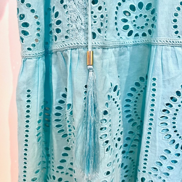 XS Melissa Odabash Ashley Kaftan in Turquoise - Picture 6 of 6